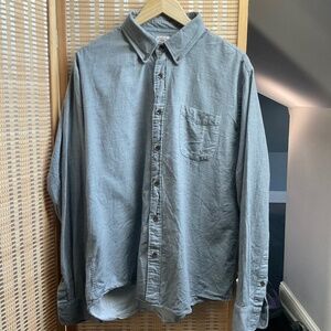 FAHERTY Men’s Long Sleeved 100% Cotton Button Up Shirt Gray XL